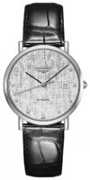 Longines Miesten kello L4.810.4.77.2 Elegant Hopea/Nahka Ø37 mm