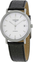 Longines Naisten kello L4.821.4.12.2 Grande Classique Valkoinen/Nahka