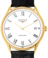 Longines Miesten kello L4.860.2.11.2 Lyre Valkoinen/Nahka Ø35 mm