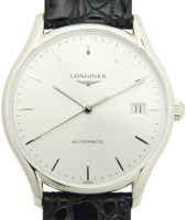 Longines Miesten kello L4.860.4.72.2 Lyre Hopea/Nahka Ø35 mm