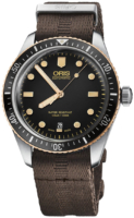 Oris Miesten kello 01 733 7707 4354-07 5 20 30 Diving Musta/Tekstiili