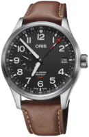 Oris Miesten kello 01 748 7710 4184-Set Aviation Musta/Nahka Ø45 mm