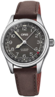 Oris 01 754 7749 4064-07 5 17 67 Aviation Musta/Nahka Ø36 mm