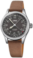 Oris 01 754 7749 4064-07 5 17 68G Aviation Musta/Nahka Ø36 mm