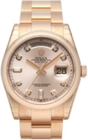 Rolex Miesten kello 118205F-0061 Day-Date 36 Pinkki/18K punakultaa