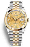 Rolex Miesten kello 126203-0033 Datejust 36 Samppanja/Teräs Ø36 mm