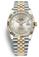 Rolex Miesten kello 126233-0031 Datejust 36 Hopea/Teräs Ø36 mm