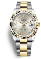 Rolex Miesten kello 126233-0032 Datejust 36 Hopea/Teräs Ø36 mm