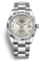 Rolex Miesten kello 126234-0030 Datejust 36 Hopea/Teräs Ø36 mm