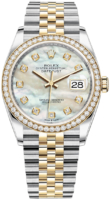 Rolex Naisten kello 126283RBR-0009 Datejust 36 Valkoinen/18K