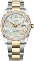 Rolex Naisten kello 126283RBR-0010 Datejust 36 Valkoinen/18K