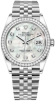 Rolex Naisten kello 126284RBR-0011 Datejust 36 Valkoinen/Teräs Ø36