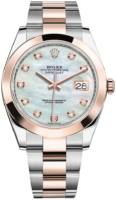 Rolex Miesten kello 126301-0013 Datejust 41 Valkoinen/18K punakultaa