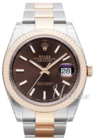 Rolex Miesten kello 126331-0001 Datejust41 Ruskea/18K punakultaa Ø41