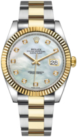 Rolex Miesten kello 126333-0017 Datejust 41 Valkoinen/18K keltakultaa