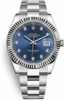 Rolex Miesten kello 126334-0015 Datejust 41 Sininen/Teräs Ø41 mm