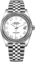 Rolex Miesten kello 126334-0024 Datejust 41 Valkoinen/Teräs Ø41 mm