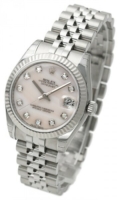 Rolex Naisten kello 178274-0042 Datejust Midsize Valkoinen/Teräs