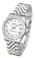 Rolex Naisten kello 178344-0005 Datejust Lady Valkoinen/Teräs Ø31 mm