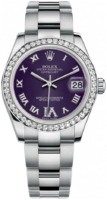 Rolex Naisten kello 178384-0027 Datejust 31 Violetti/Teräs Ø31 mm