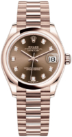 Rolex Naisten kello 278245-0016 Datejust 31 Ruskea/18K punakultaa