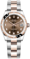 Rolex Naisten kello 278341RBR-0027 Datejust 31 Ruskea/18K punakultaa