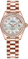 Rolex Naisten kello 279135RBR-0010 Lady-Datejust 28 Valkoinen/18K