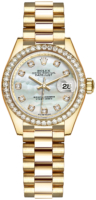 Rolex Naisten kello 279138RBR-0015 Lady-Datejust 28 Valkoinen/18K