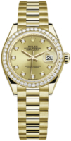 Rolex Naisten kello 279138RBR-0023 Lady-Datejust 28 Kullattu/18K