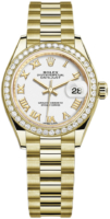 Rolex Naisten kello 279138RBR-0031 Lady-Datejust 28 Valkoinen/18K