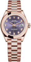 Rolex Naisten kello 279165-0019 Lady-Datejust 28 Violetti/18K