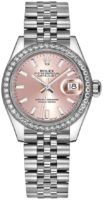 Rolex Naisten kello 279384RBR-0001 Lady-Datejust 28 Pinkki/Teräs