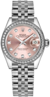 Rolex Naisten kello 279384RBR-0003 Lady-Datejust 28 Pinkki/Teräs