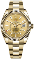 Rolex Miesten kello 326938-0003 Sky-Dweller Kullattu/18K keltakultaa