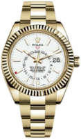 Rolex Miesten kello 326938-0005 Sky-Dweller Valkoinen/18K keltakultaa