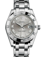 Rolex Naisten kello 81319-0019 Pearlmaster 34 Hopea/18K valkokultaa