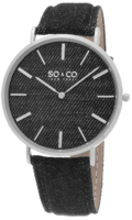 So & Co New York SoHo 5103.1 Musta/Nahka Ø41 mm