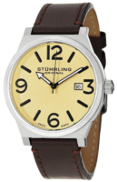 Stührling Original Miesten kello 454.3315K15 Samppanja/Nahka Ø42 mm