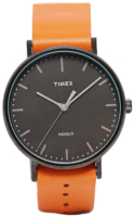 Timex Weekender Miesten kello TW2P91400 Musta/Nahka Ø41 mm