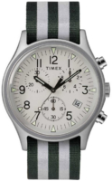 Timex Miesten kello TW2R81300D7 Hopea/Tekstiili Ø40 mm