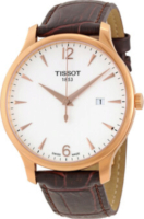 Tissot Miesten kello T063.610.36.037.00 Tradition Valkoinen/Nahka