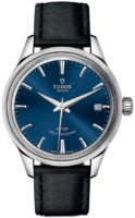 Tudor 12300-0016 Style Sininen/Nahka Ø34 mm