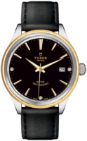 Tudor 12503-0012 Style Musta/Nahka Ø38 mm