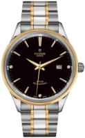 Tudor Miesten kello M12703-0006 Style Musta/Kullansävytetty teräs