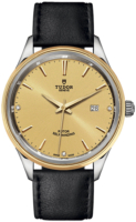 Tudor Miesten kello 12703-0010 Style Kullattu/Nahka Ø41 mm