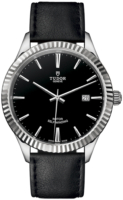 Tudor Miesten kello 12710-0022 Style Musta/Nahka Ø41 mm