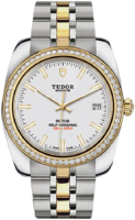 Tudor 21023-0007 Classic Date Valkoinen/Kullansävytetty teräs Ø38