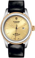 Tudor Naisten kello M53003-0047 Glamour Date Kullattu/Nahka Ø31 mm