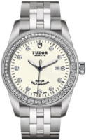 Tudor Naisten kello M53020-0074 Glamour Date Valkoinen/Teräs Ø31 mm