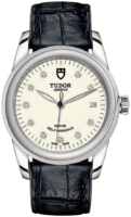 Tudor M55000-0116 Glamour Date Valkoinen/Nahka Ø36 mm